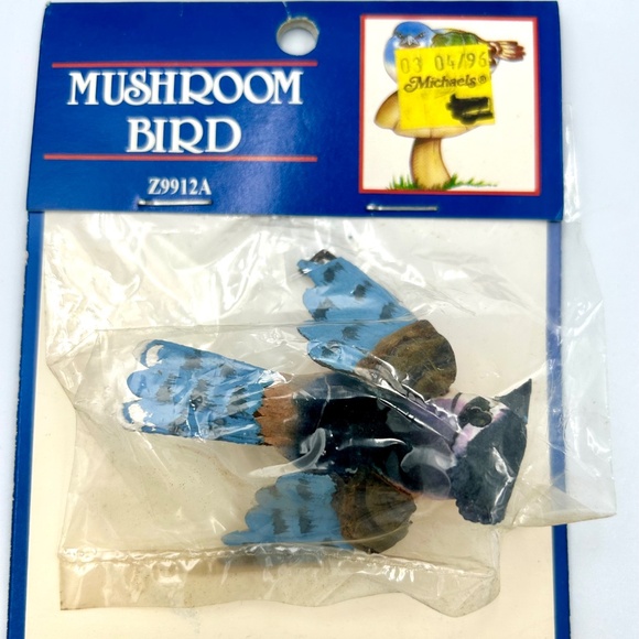 NOS 7 Pks Vintage Mushroom Birds Floral Craft Variety Species Sizes 10 birds - Picture 2 of 8